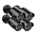 ANNKE TVI Indoor, Home Vision, Camera Security Night/Day 1080P Waterproof, IP66 Bullet Outdoor HD CCTV Surveillance Camera 1920TVL, Pack 4