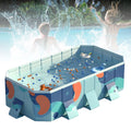 Garden Above Backyard(Blue) Non-Inflatable 113" Kiddie Ground for Pool ANJORALA Pool Swimming Collapsible