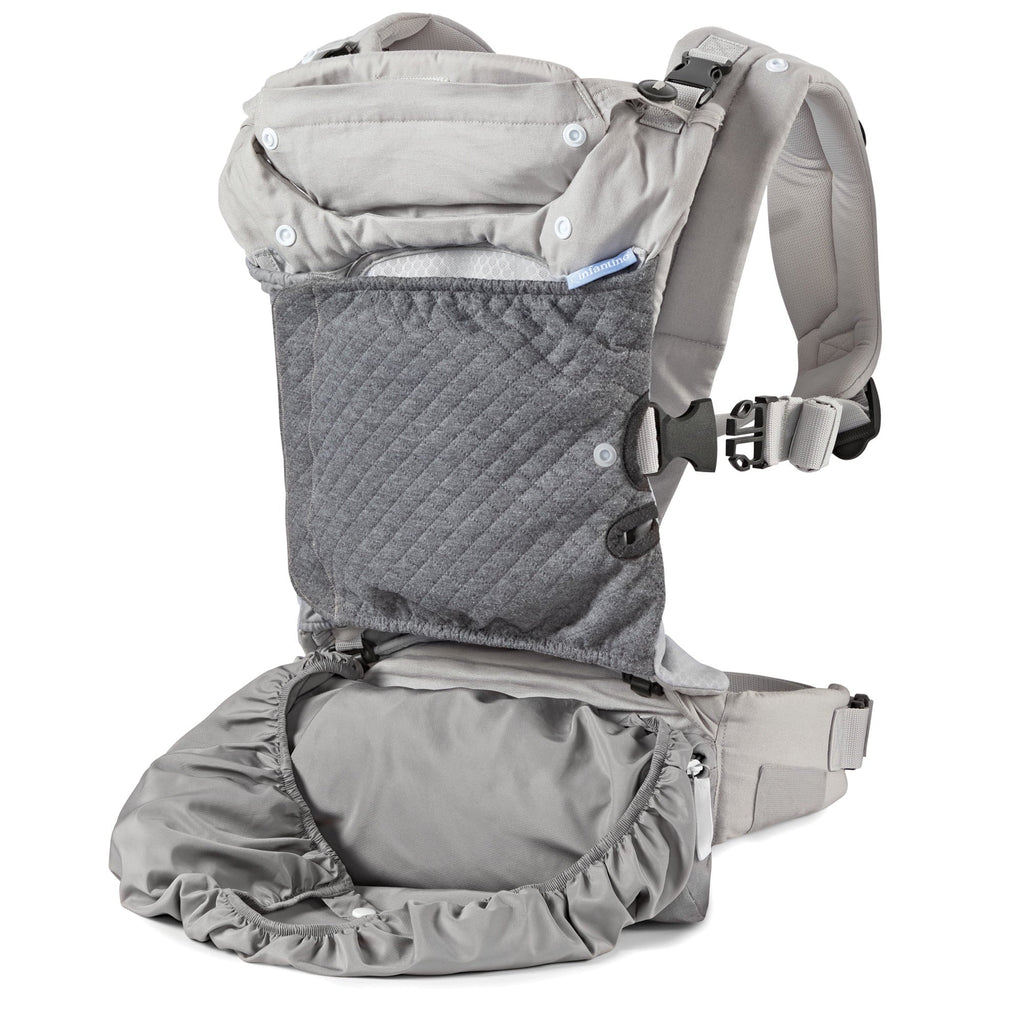 Baby Unisex, Ergonomic 4-Position, Infantino in-Season-5 Gray Carrier, Layer 8-40lb,