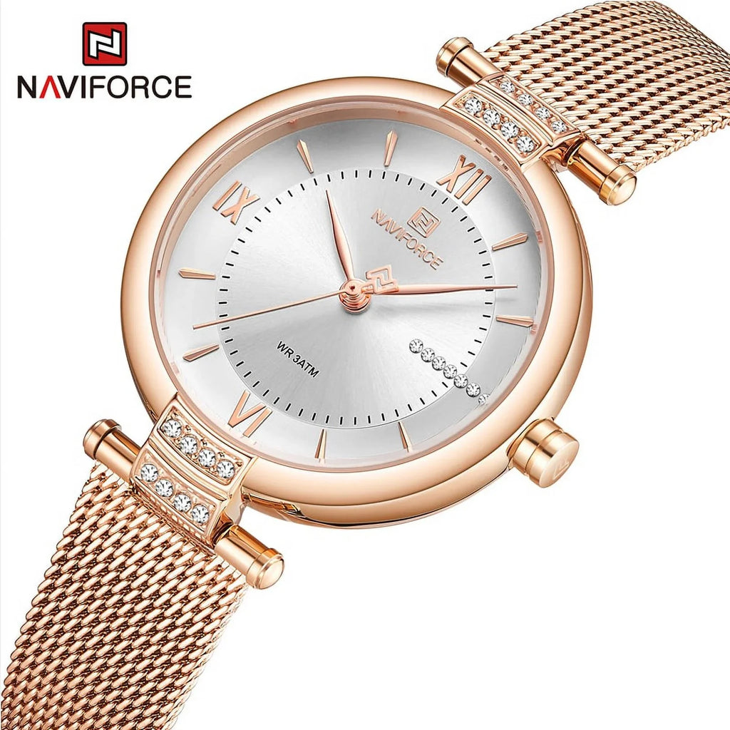 Fashion Stainless Quartz Ladies Steel Watches Women Wristwatches Relogio Luxury Female Watch Diamond Mesh Strap SW Girl