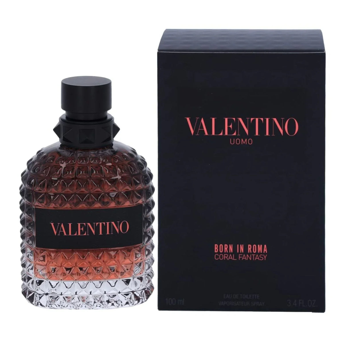 Valentino Spray 3.4 Born Fantasy De Roma In Coral Eau Uomo Toilette oz