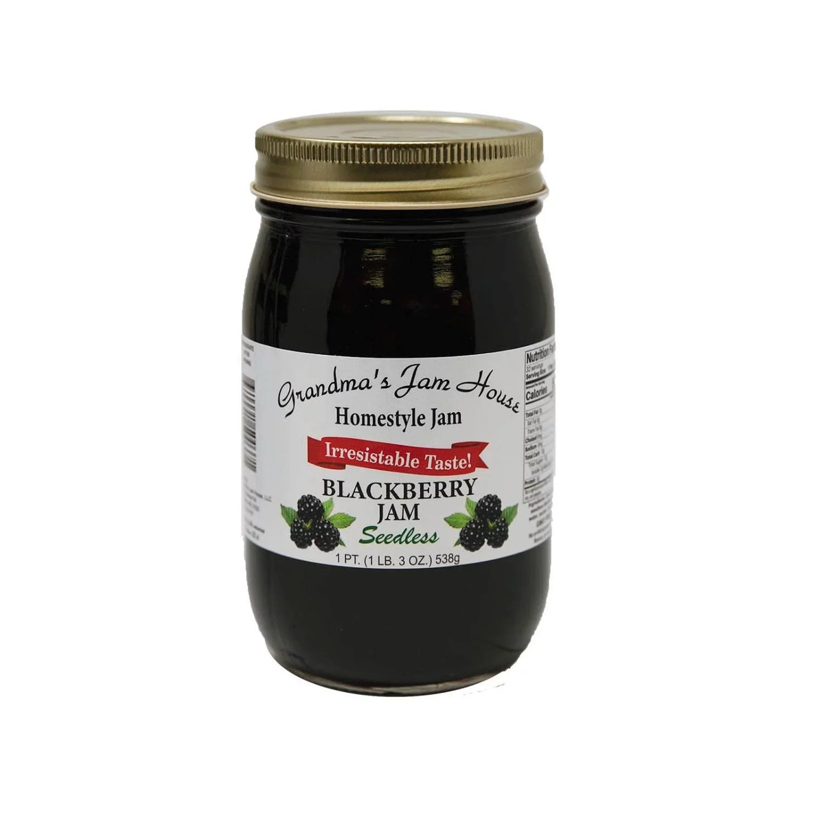 Seedless Blackberry Pint - Jam Homestyle One -