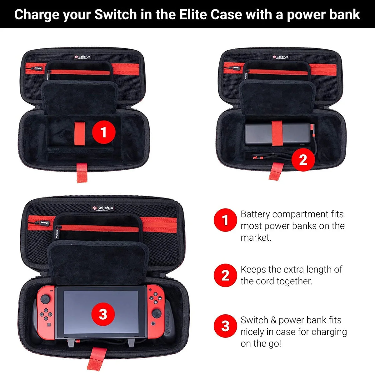 Rail a Bundle, Profile Elite Switch Thumbsticks+1 C-C Case with Cable. The Pro Gen and OLED JoyCon BONUS: Grip, 3 2 Compatible Satisfye USB includes: Elite Bundle Accessories - ZenGrip Low