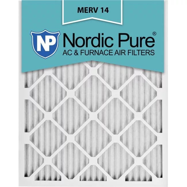 Nordic Exact 6 Filters, x 26 Pure 17-1-4x26x1ExactCustomM14-6 - 14 17.25 AC 1 x of in. Furnace MERV Pack