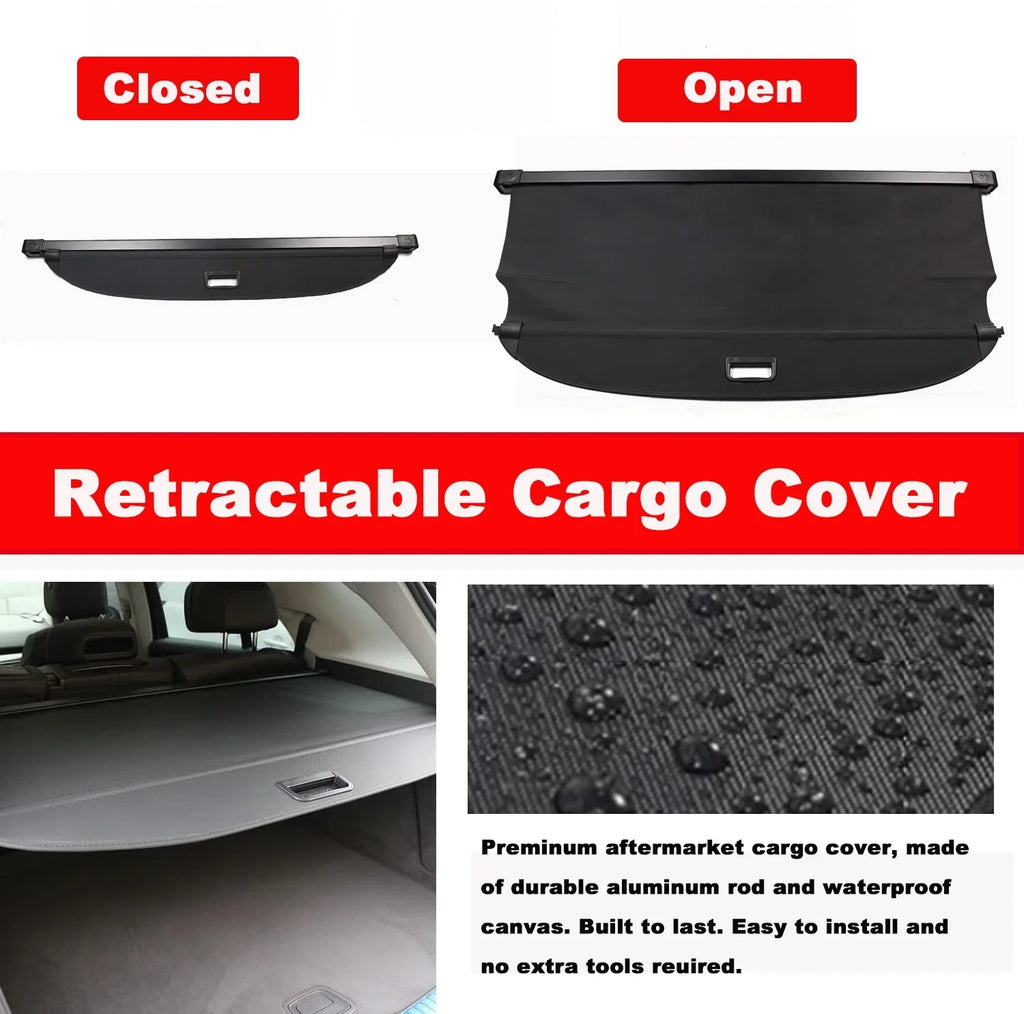 Black 2024 For SUV Retractable Ioniq 2022-2024 Cargo Fit Accessory Trunk Hyundai Ioniq Cover Cover Shield Rear 5 2023 Hyundai Privacy 2022 5 Shade 5-Seat