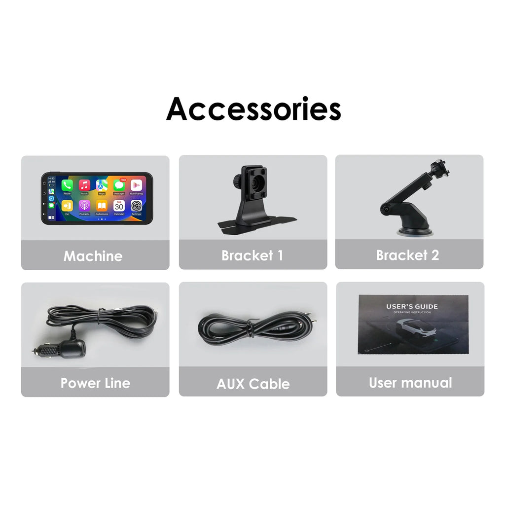 Audio Support Radio Apple 6.25" Wireless Ossuret With Car Stereo Camera Navigation Android Carplay Bluetooth Adjustable Receiver Touchscreen Backup Auto 360° GPS