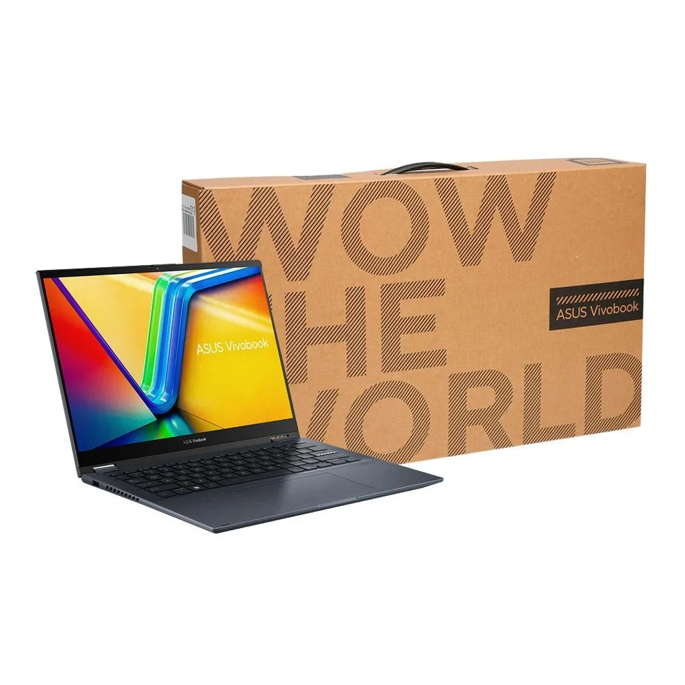 DDR4 Vivobook Core ASUS Blue WiFi BT Drive Laptop 1220P Processor Home Computer 12th 1.1GHz Flip 8GB Graphics UHD Windows 2-in-1 S Intel State i3 Gen 256GB 14" 11 Quiet TP3402ZA-OS34T Solid RAM Intel