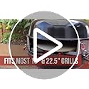 PC7001 Conversion PizzaQue Kit, Silver, Grill Pizza Kettle Outdoor Deluxe Oven 18''/22.5''