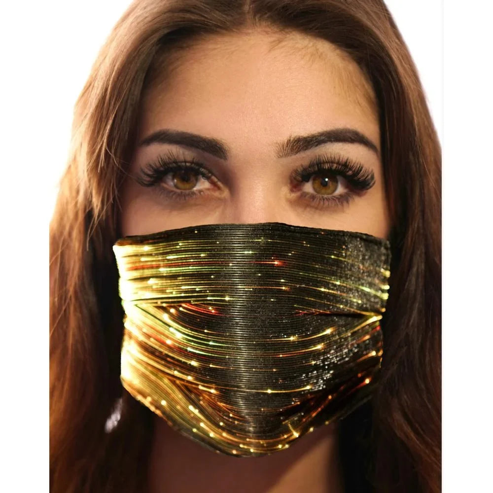 Party Mask Fashion 106332 Inc. - Western LED Black