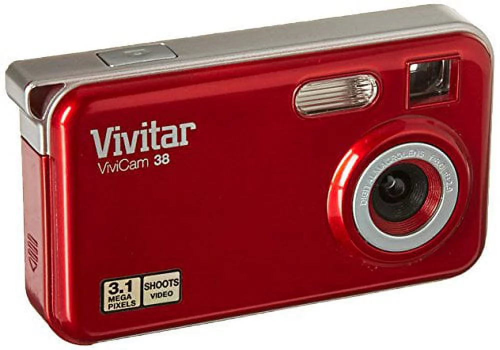 38STR 3.1 1.5-Inch Vivitar LCD 1pc System MP Red vstyle Body Camera Compact with