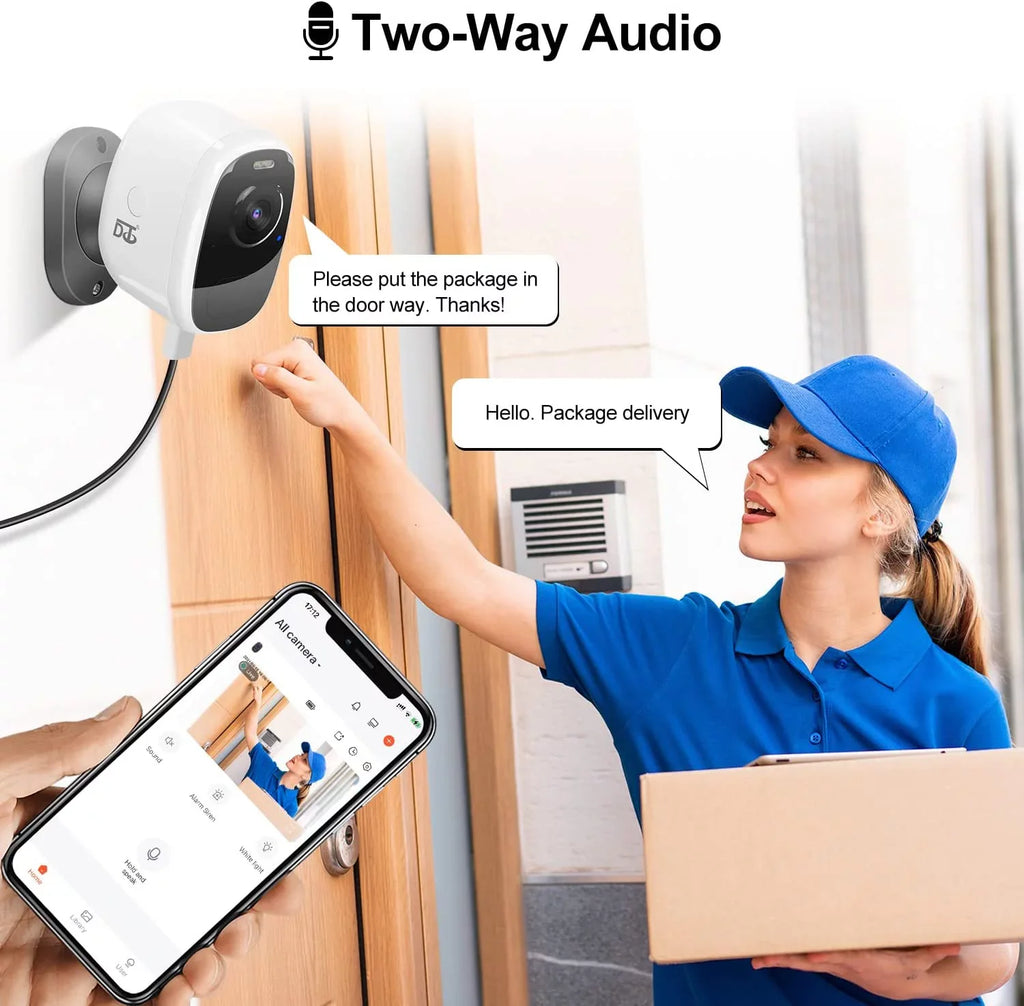 Magnetic Alarm WiFi Talk Siren 4MP Battery Storage Solar Waterproof Camera Cloud/SD IP66 Security Powered Camera Two-Way Motion Outdoor Wireless: YUNWEN PIR/AI Spotlight Detection