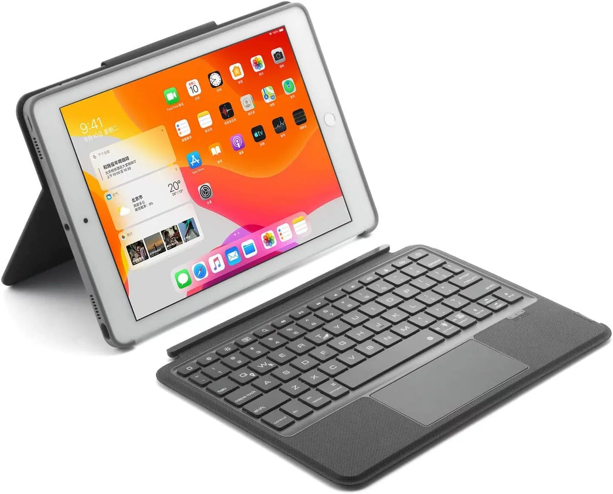 2021 7th 3rd / Multi-Touch Backlit 10.5" inch Generation / Magnetic New / 2019 Gen Trackpad, 8th Keyboard 2020 9th 10.2 2017, Black Case iPad Gen/Pro iPad Detachable Air iPad Bluetooth Keyboard for