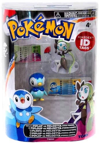 [Aria & Figure Pokemon White Black Basic vs. Piplup Forme] 2-Pack Meloetta