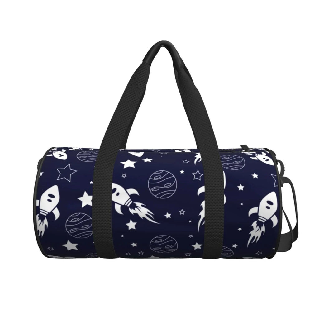Men ZNDUO Bag, Travel Seamless Weekenders Shoulder Women Sports Round Bags Bag Space Pattern Gym for Tote