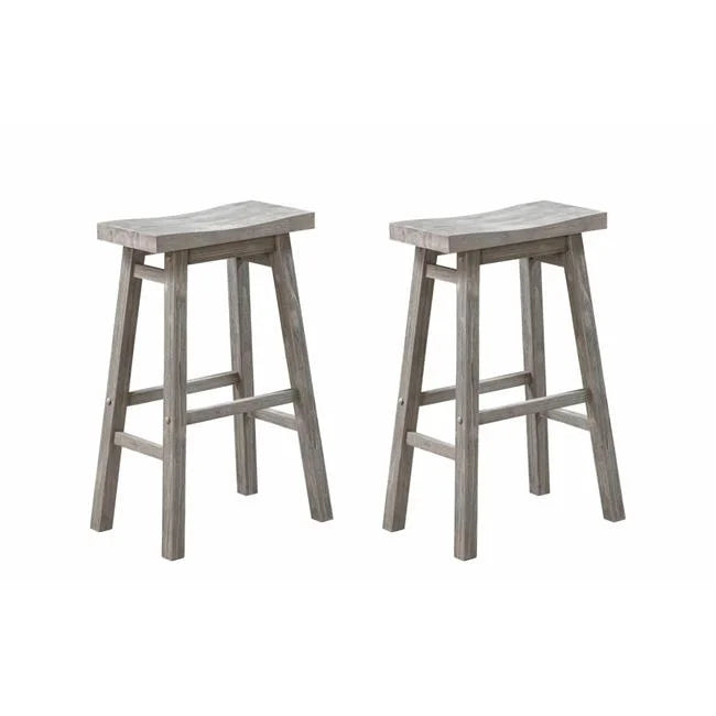 of 29 Pack - Sonoma Barstool, 2 Gray Saddle Storm in. Wire-Brush