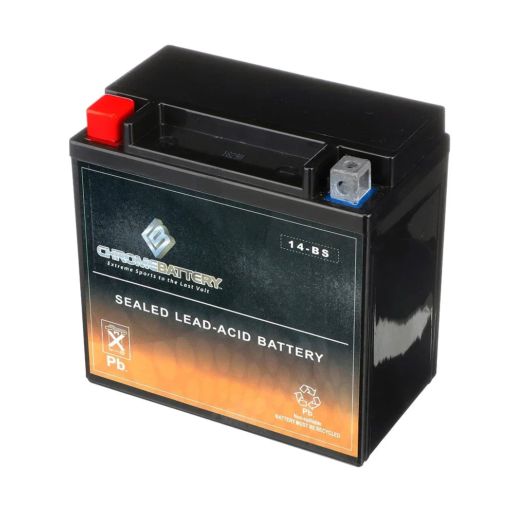 Motorcycle (spirit, for CCA) T Volt,12 Battery (14-BS A. YTX14-BS 01-'07 Tourer) C3, 12 C. Battery Vt1100c, E. Shadow 200 Honda Chrome Aero, Ah, 1100cc