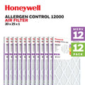 Pleated Honeywell Furnace Filter- 12 Pack 12 20x25x1 MERV Air HVAC