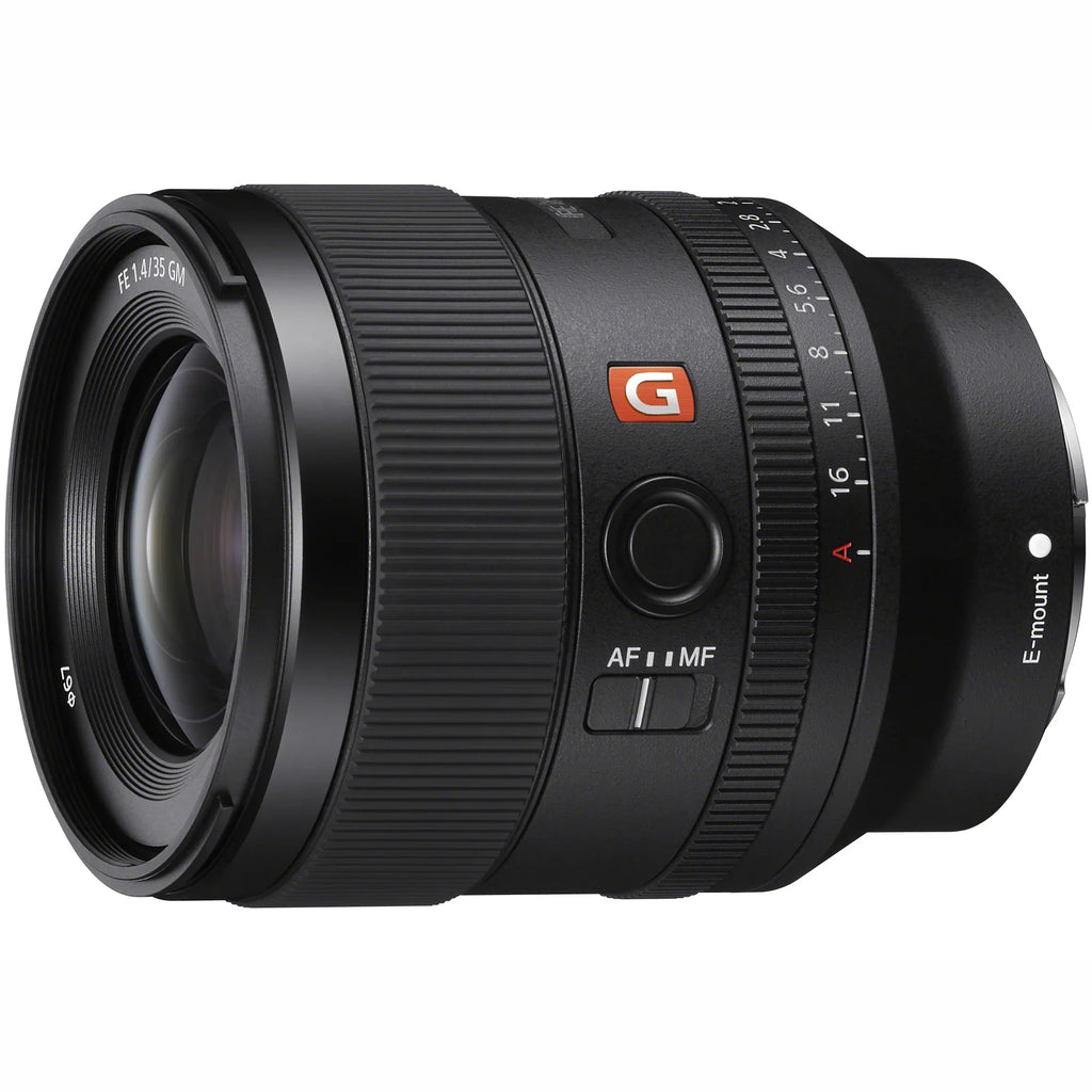'+ Lens Mirrorless SEL35F14GM with LED + Bundle + Deco FE GM Frame Accessories Master ILCE7C/B Case a7C Gear Backpack G Camera Photography Monopod and Black Sony Full Body Sony + F1.4 35mm Microphone