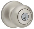 Cove Key Nickel Finish Entry Each Lockset Security C, Smart Satin Kwikset