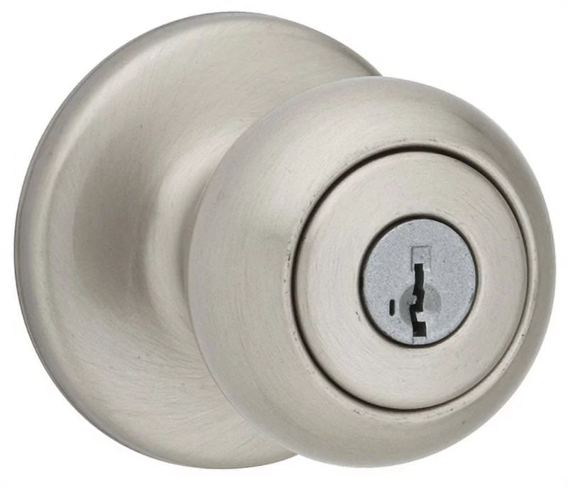 Cove Key Nickel Finish Entry Each Lockset Security C, Smart Satin Kwikset
