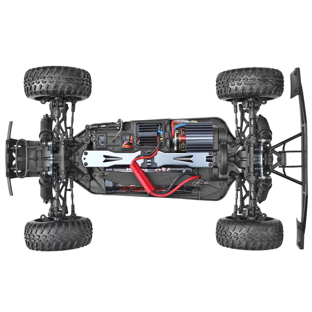 Short Racing Redcat Motor Electric Brushed Truck, RC Course Blue SC Blackout