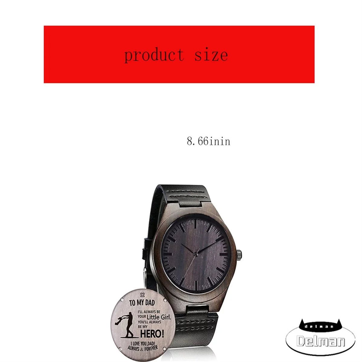 Casual Husband Wooden Handmade Wood Women Engraved Watch, Family Dad Watch for Mom Son Men Wife Customized