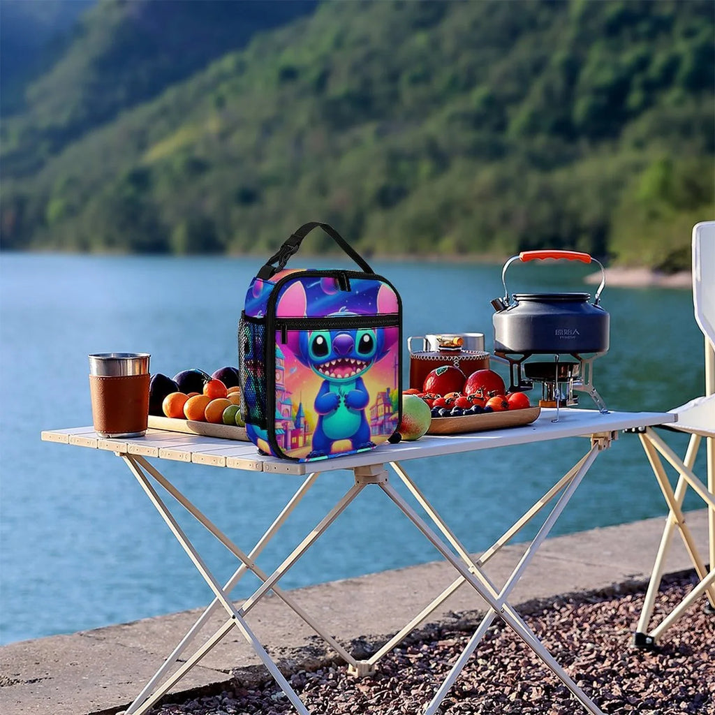 Kids Adult Tote Bag Boys Girls Thermal Cooler For Portable Art Lunch Handbag School Lilo Insulated Bag Bento Stitch Office