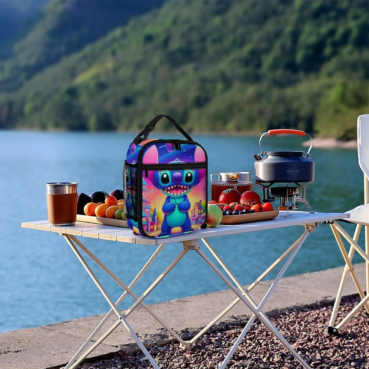Kids Adult Tote Bag Boys Girls Thermal Cooler For Portable Art Lunch Handbag School Lilo Insulated Bag Bento Stitch Office