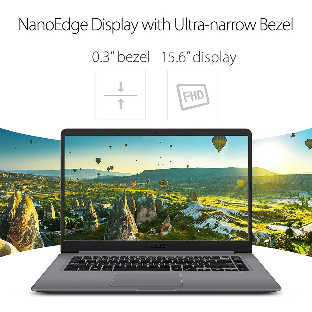 128GB SSD Fingerprint ASUS i5 Laptop WideView Notebook 8GB F510UA Thin Lightweight VivoBook 1TB FHD
