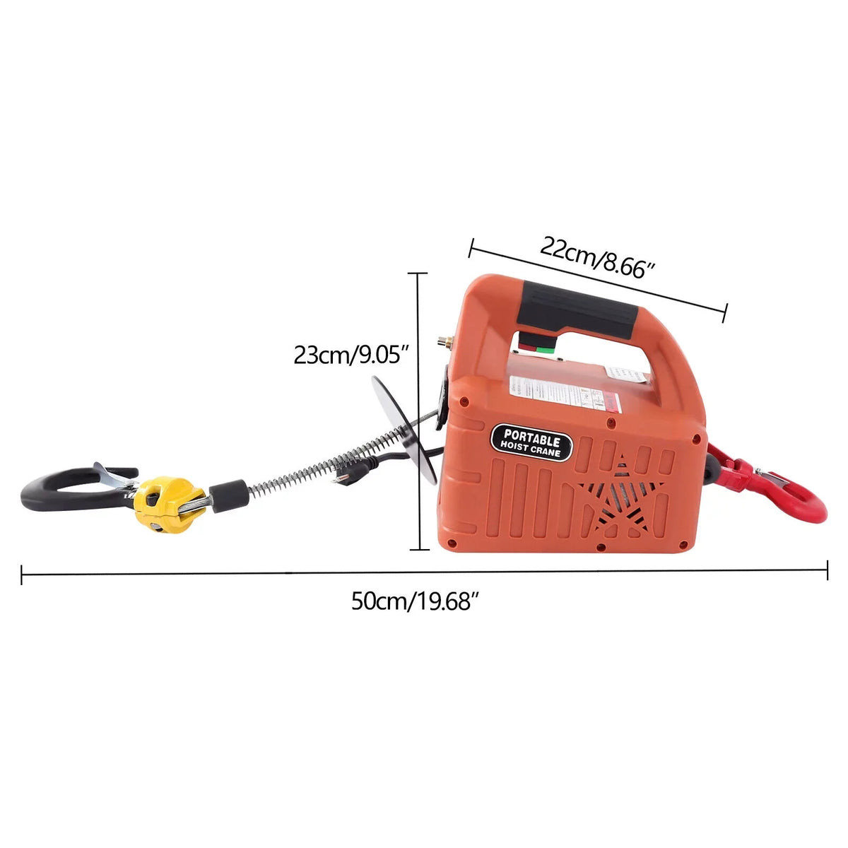 Remote Electric 3in1 Wireless Lift Crane TFCFL Winch Portable 1100lbs Hoists
