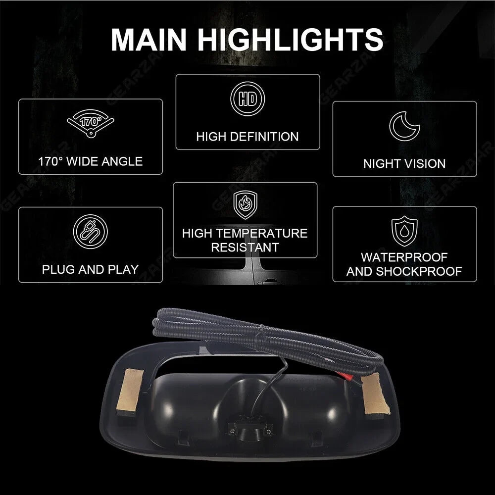GMC Rear Vision -15130742 Direct Camera Replacement Silverado/Sierra Jahy2Tech Black Chevy Night View