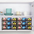 and Living 72 Capacity, Kitchen Countertops Organizer, Room For Large Pull Stackable Rack Suitable Can Cans Two-piece