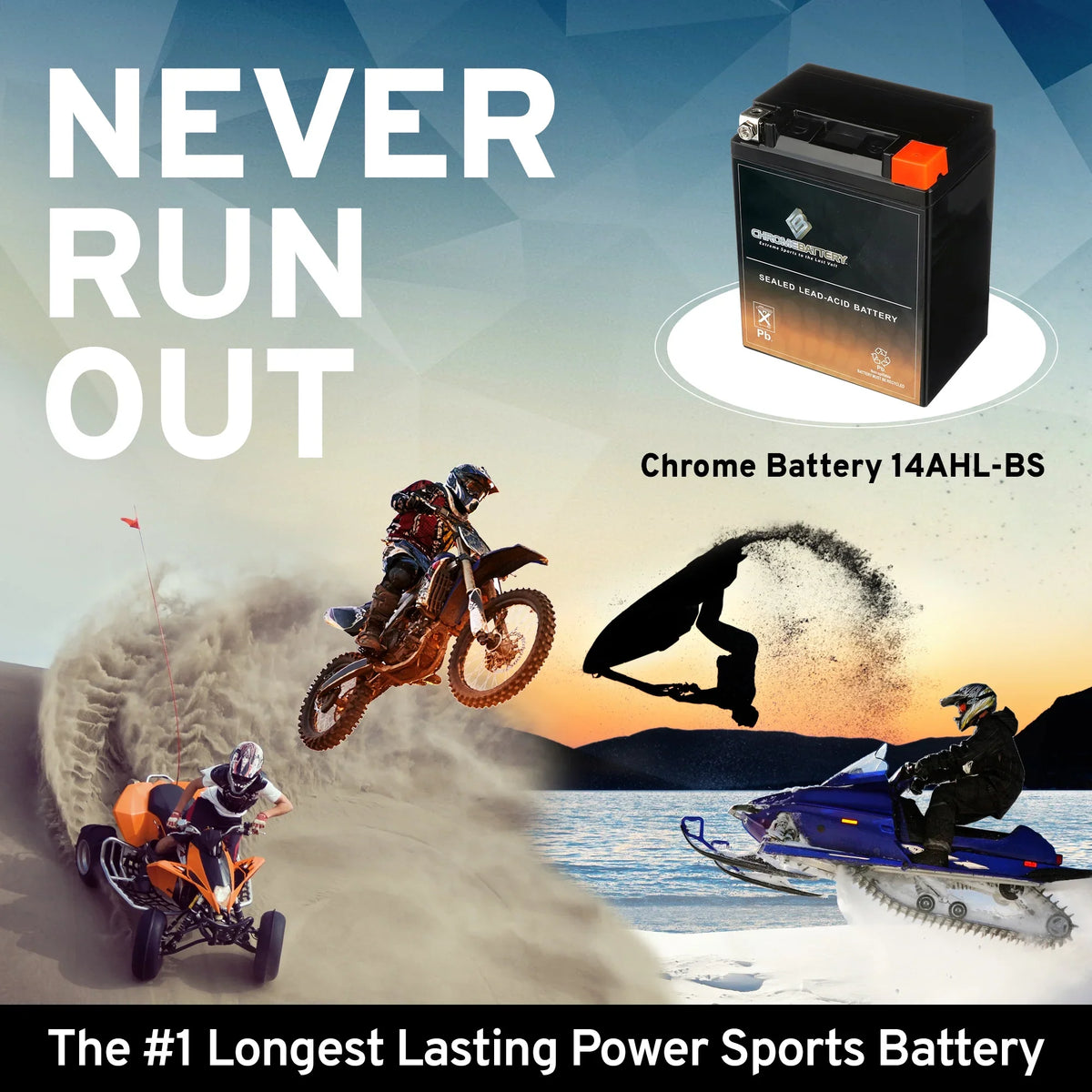 for Battery CCA) 210 Ah, Battery Cat Chrome (14AHL-BS Snowmobile Arctic Volt,12 Pantera YTX14AHL-BS 12 1993
