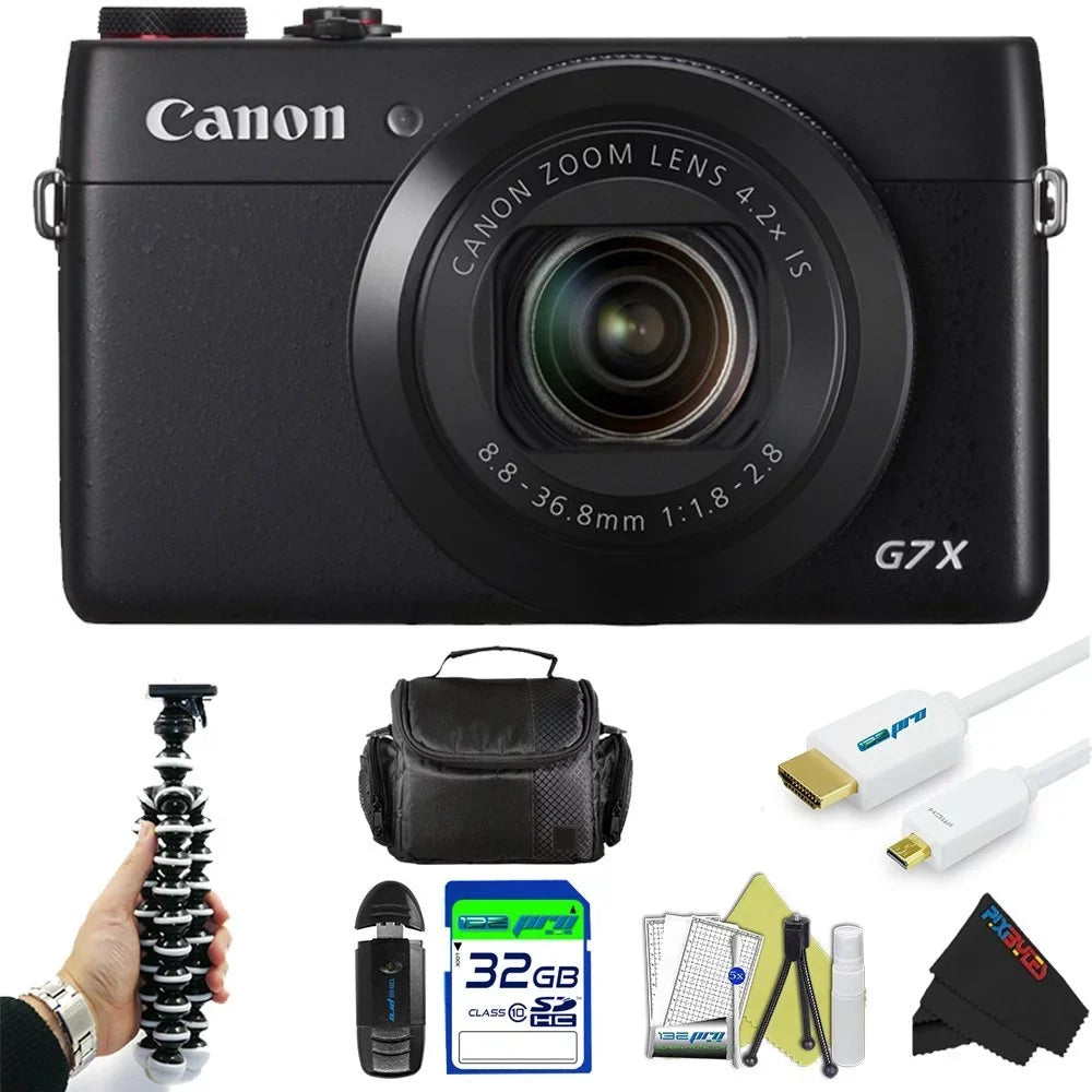 Camera G7 Accessory Pixi-Basic PowerShot Digital Bundle Canon X +