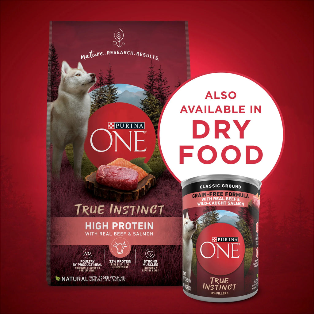 Cans Dog True Pack) Ground One Wet Purina Classic oz 13 Instinct (12 Food,