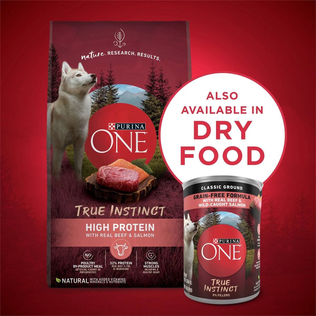 Cans Dog True Pack) Ground One Wet Purina Classic oz 13 Instinct (12 Food,