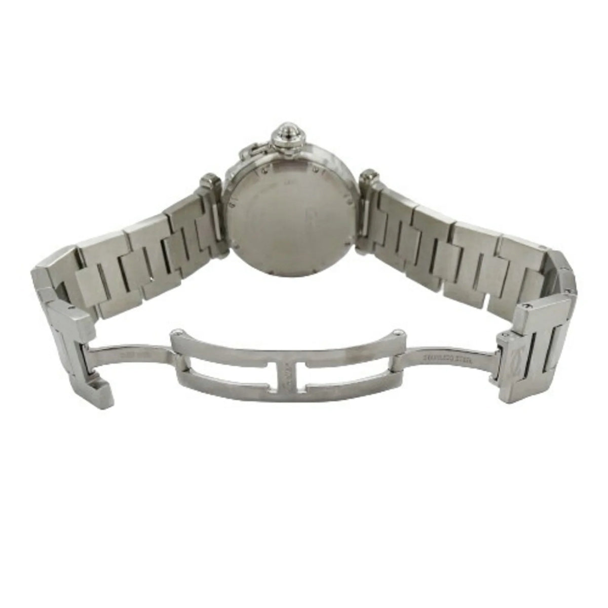 Quartz, W3140007, Miss Ladies Pasha Stainless Polished Pre-Owned (Good) SS, Cartier Steel, Silver, Watch,