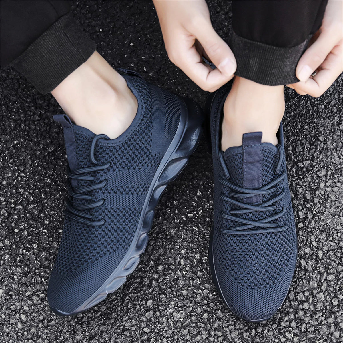 Mens Sneakers Running Athletic Lightweight Sport Shoes Casual Comfortable Walking Fashion Shoes Mesh Breathable Sole Damyuan