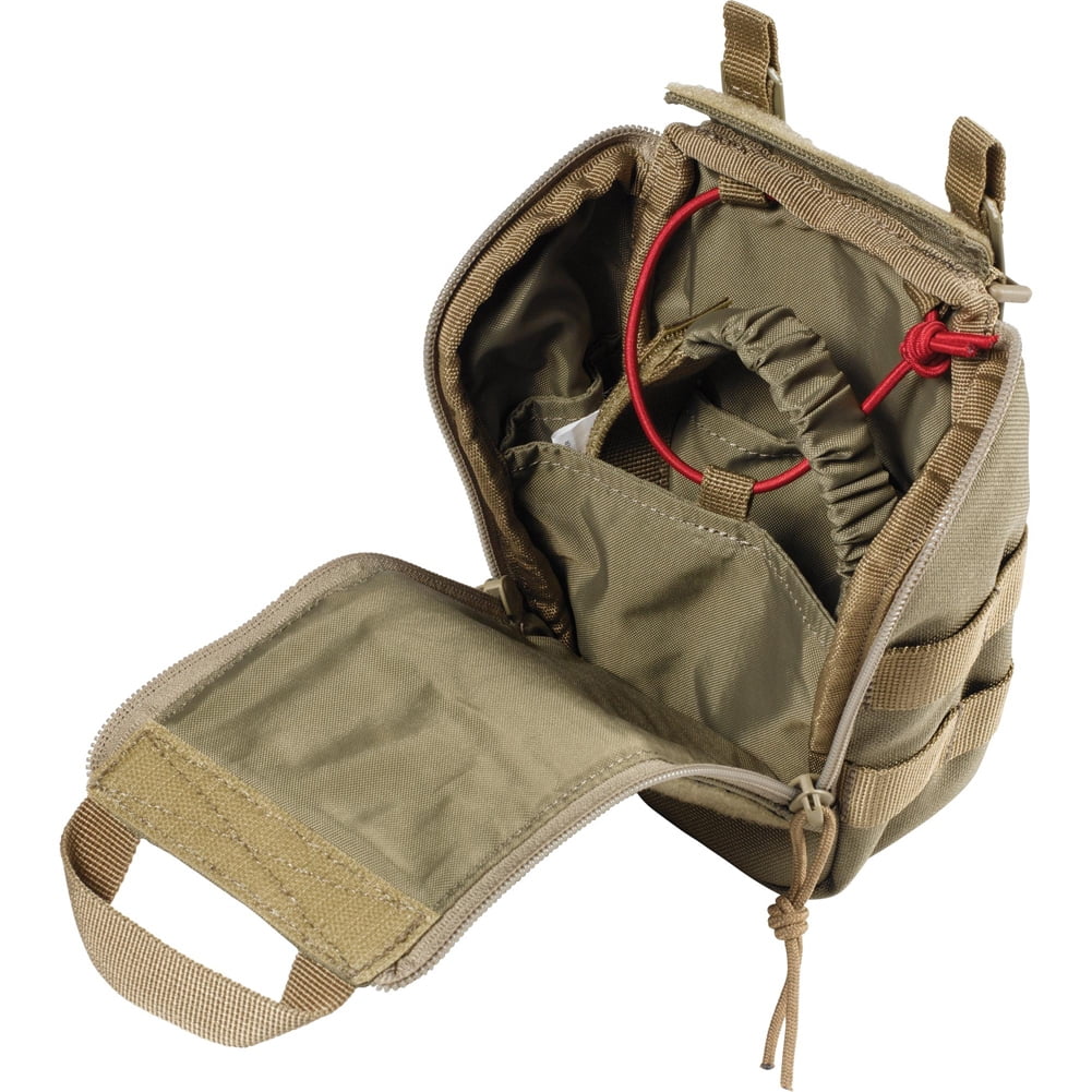 Compatable, IFAK Vehicle's Headrest UCR Ready Sandstone Accessory Tac Pouch, MOLLE