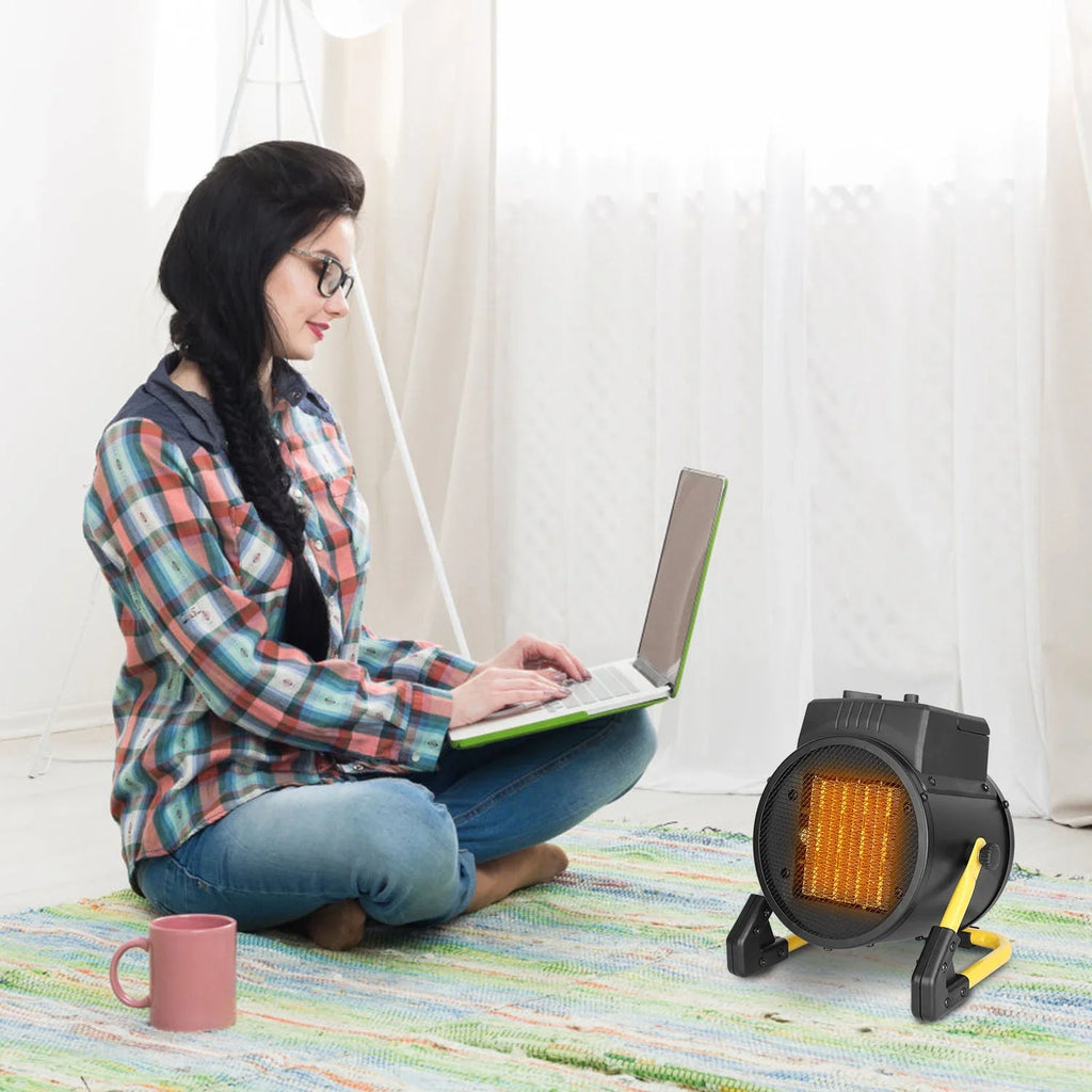 Electric 1500W Desk Adjustable Ceramic Protection Temperature Bedroom Fan Portable with Personal Overheat Office Space Heater iMounTEK for Heater