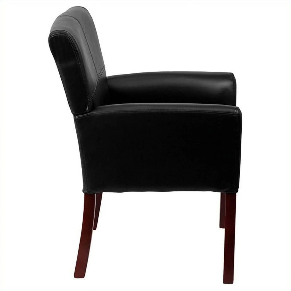 Kingfisher Legs Executive Lane Side with in Guest Chair Mahogany Black