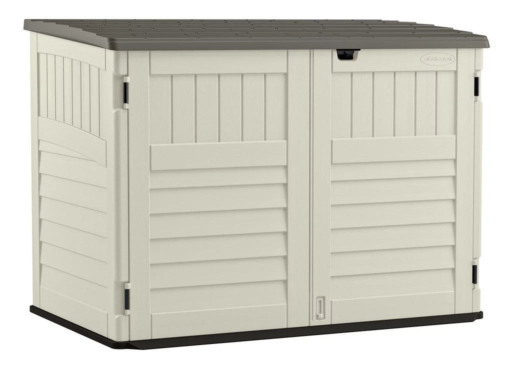 in H in and Shed, Storage Plastic W Gray, Suncast 70.5 44.25 Off-White in D 52 x x
