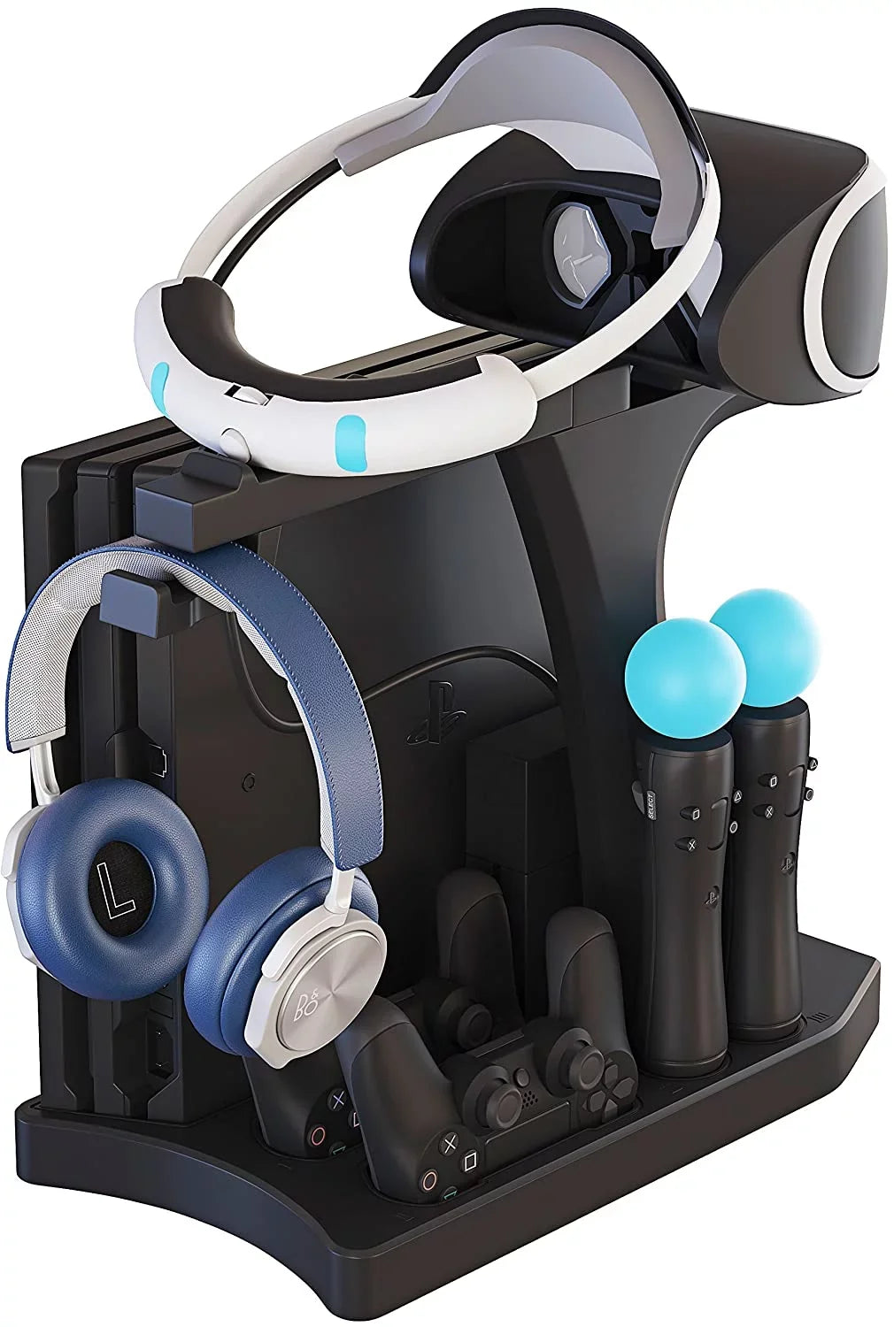Playstation your PS4 Vertical 4 - PSVR Stand Display Charge, Stand, and Showcase, Display Con - Cool, Skywin Fan, VR Charging
