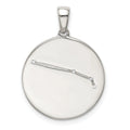Pendant Aries Silver Rhodium-plated Sterling & Zodiac CZ QQC9730