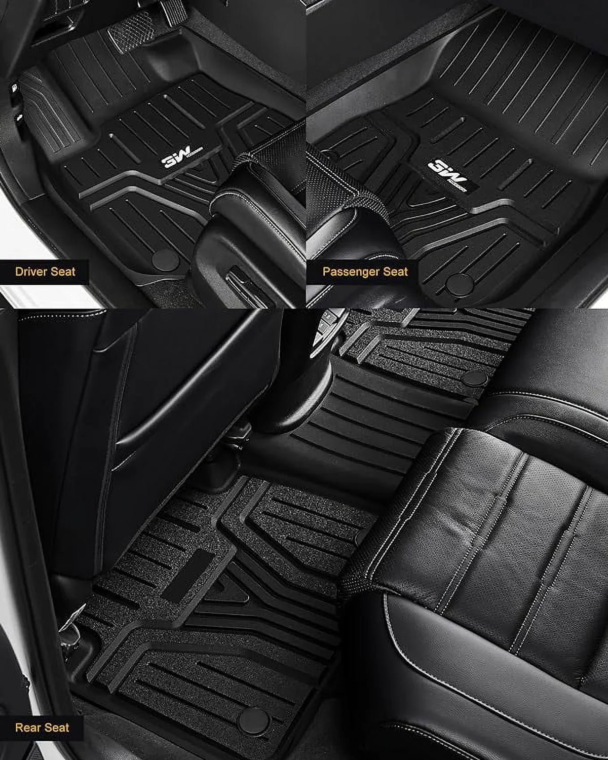 Car Odyssey Custom Cargo Rows Cargo Mats Liner for Van 3W 3rd Liner and Mini Liner Odyssey Honda Passenger for and Mats 1st,2nd and Trunk Fit 2018-2024 & Floor Floor Mats