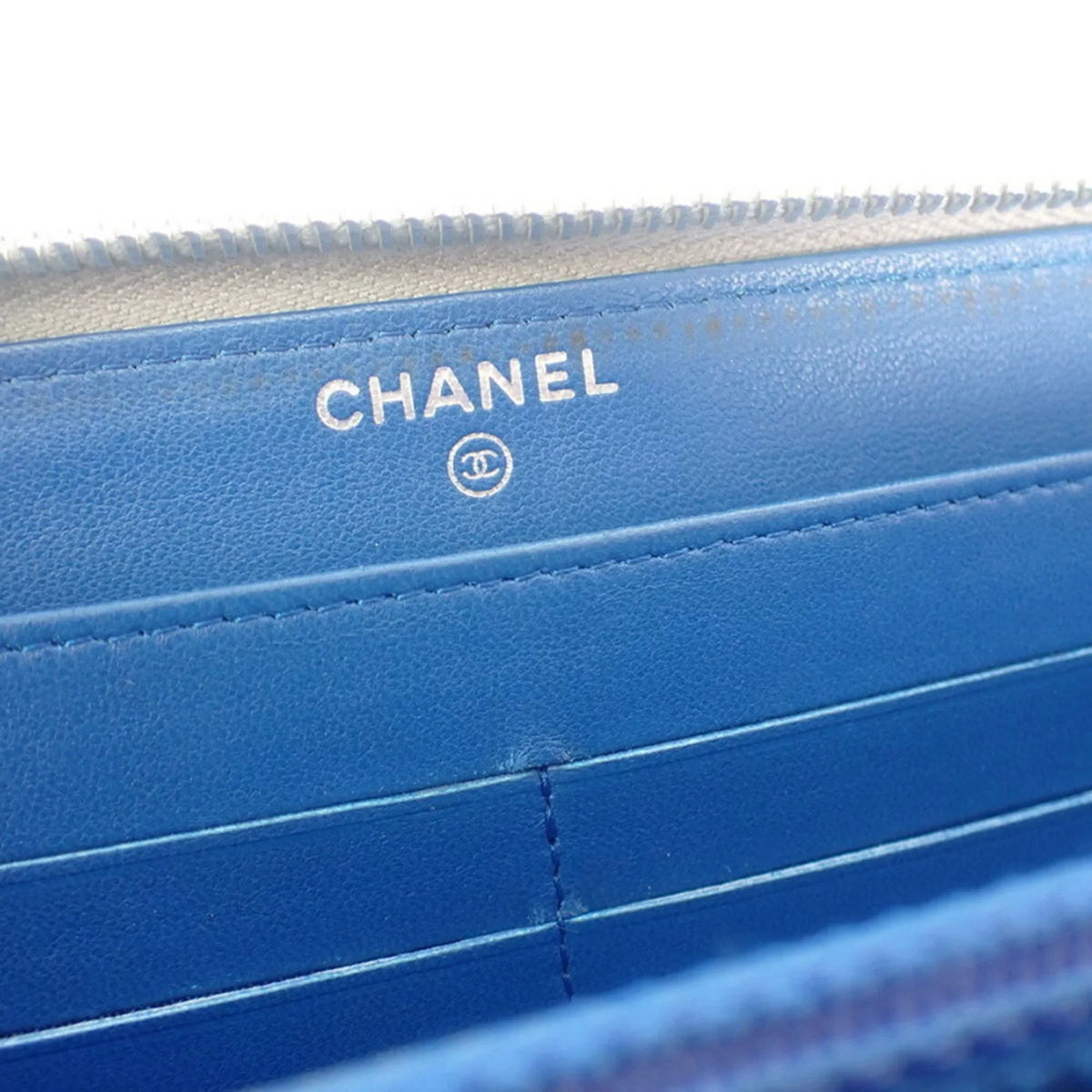 computer (Good) board matelasse Cambon mark long Pre-Owned Chanel pattern wallet circuit CHANEL here