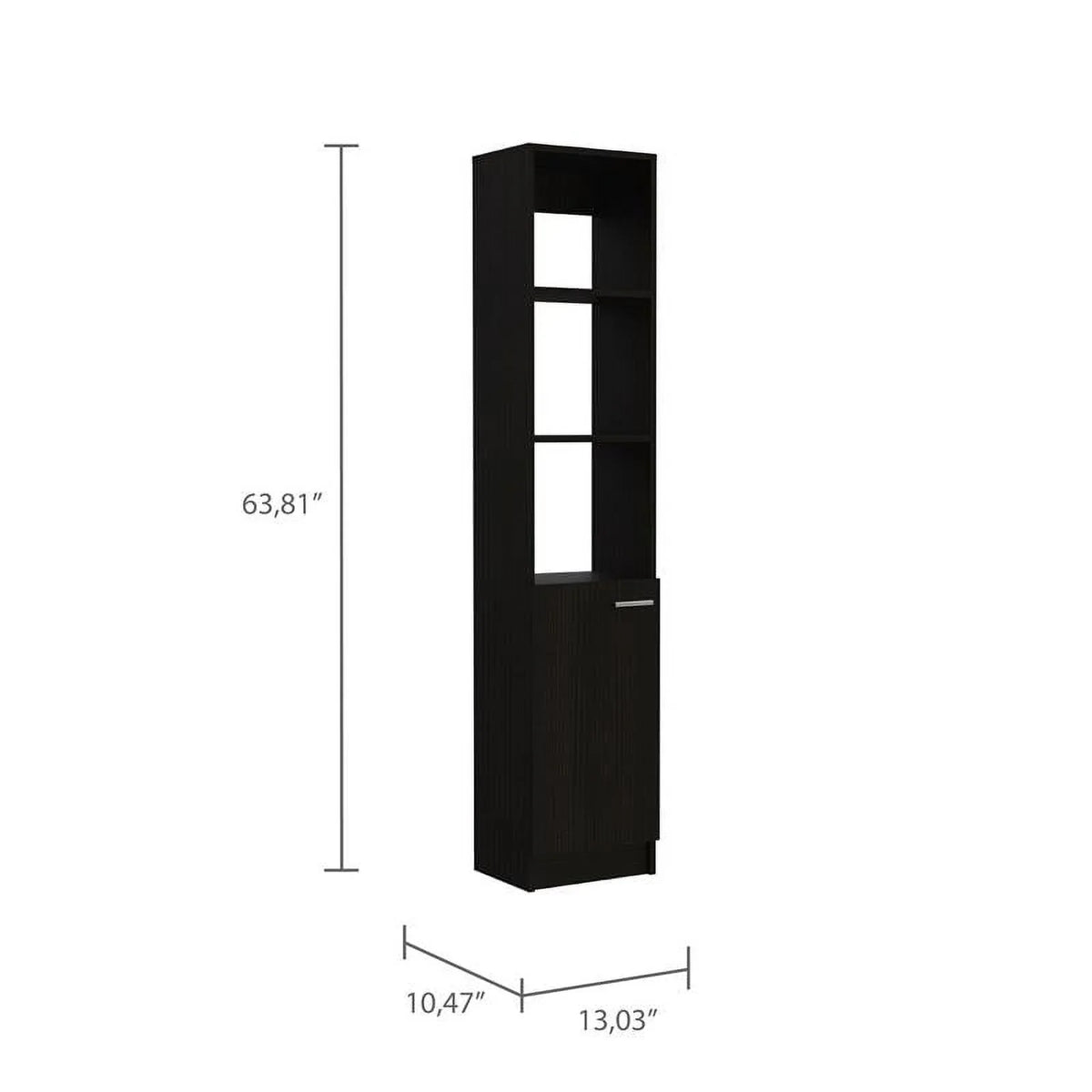 63" Medicine Home Set Linen Cabinet 2-Piece & with Door Square Cabinet One