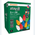 of Sylvania Indoor/Outdoor / C9 Lights Christmas 50 32.6 Length LED m 9.9 Sets String 2 - Stay-lit Lights. Platinum ft Each Lights