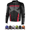 Motorcycle Armor Men L Biker Touring Waterproof Grey Mesh AirTrek Jacket Rain