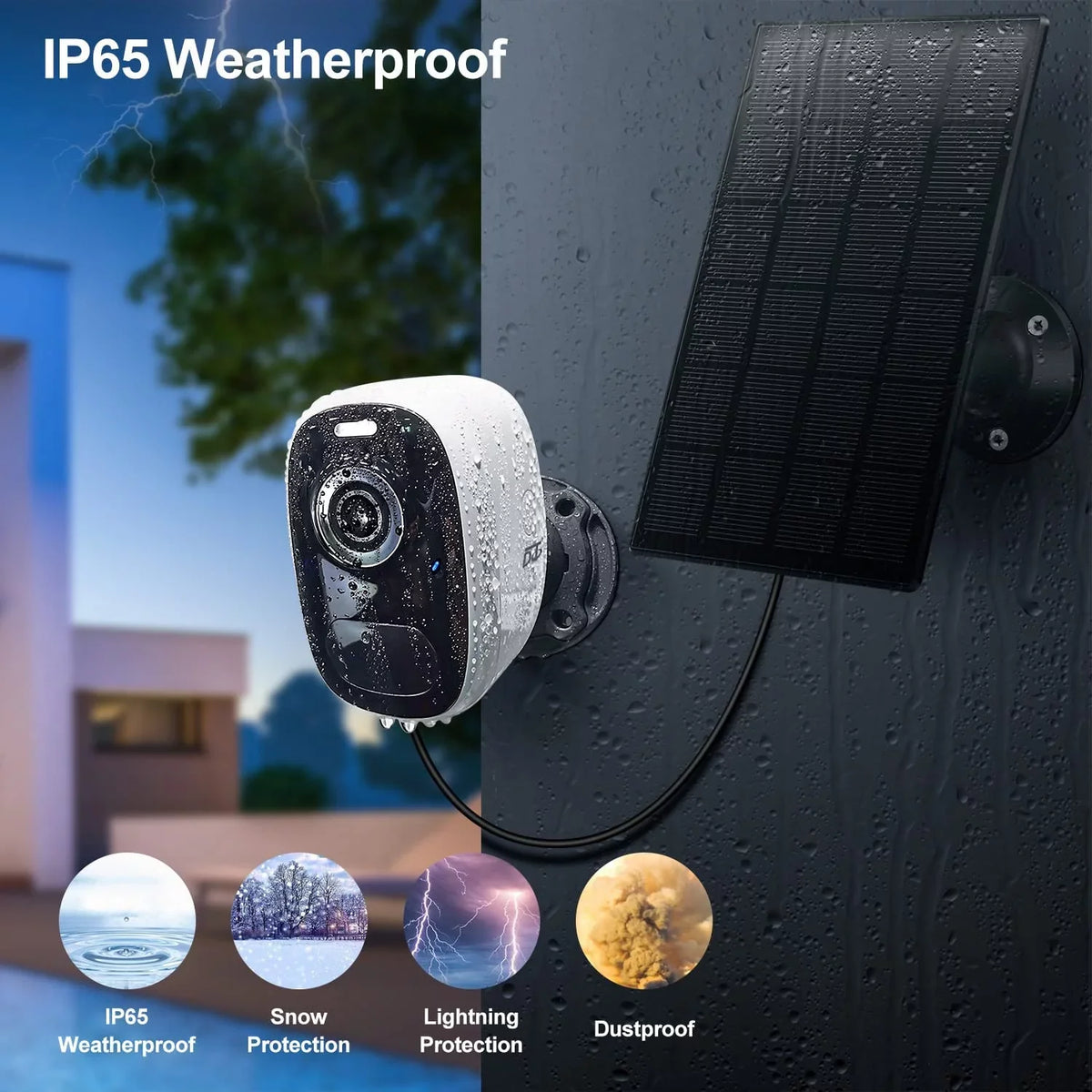 Magnetic Alarm WiFi Talk Siren 4MP Battery Storage Solar Waterproof Camera Cloud/SD IP66 Security Powered Camera Two-Way Motion Outdoor Wireless: YUNWEN PIR/AI Spotlight Detection